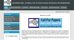 Desktop Screenshot of ijtre.com